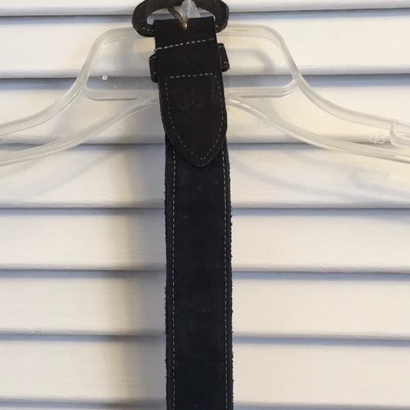 Leather Belt, embroidered panels - Picture 4 of 5